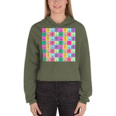 Vibrator Pop Art Crop Hoodie